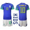 Baby Fußballbekleidung Brasilien Neymar Jr #10 Auswärtstrikot WM 2022 Kurzarm (+ kurze hosen)